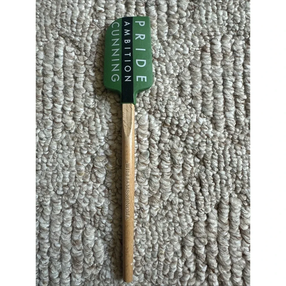 Williams Sonoma Harry‎ Potter Slytherin Silicone Spatula 9 inch Wooden NWOT